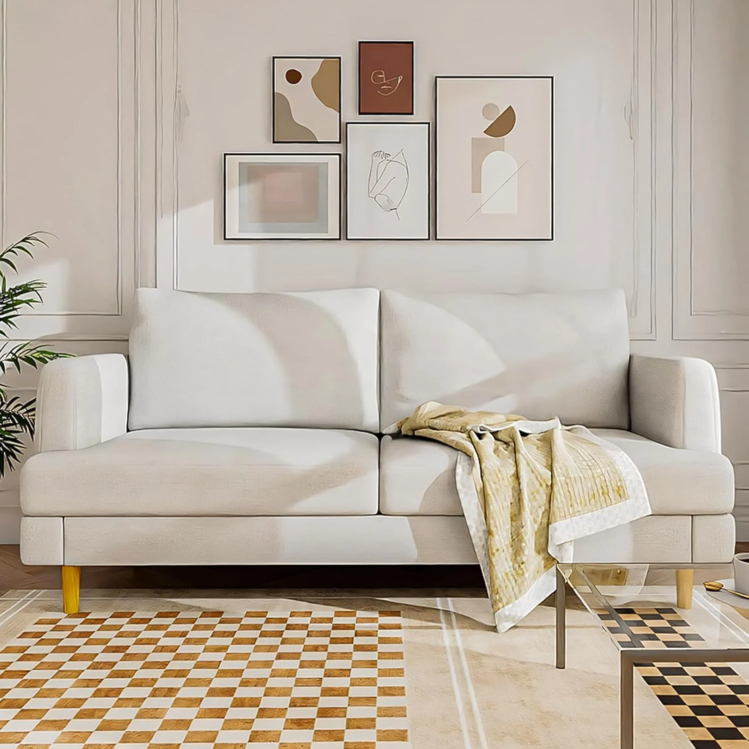 Loveseat Sofa Couch for Living Room with USB Type C Ports 70